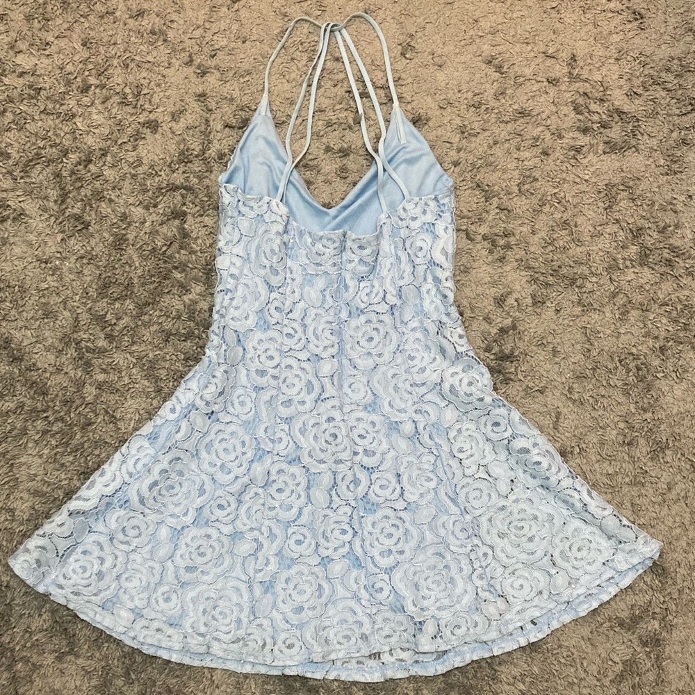 Windsor Light Blue Floral Fit & Flare Dress